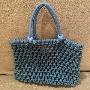 Clare V Small Blue Clutch Tote